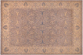 handmade Transitional Kazak Gray Beige Hand Knotted RECTANGLE 100% WOOL area rug 10' x 14'