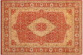 9x12 hand knotted Vegetable Dyed wool rug in rust - Stefanie