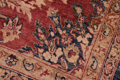 handmade Traditional Kafkaz Red Blue Hand Knotted RECTANGLE 100% WOOL area rug 8' x 10'