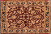 8x11 hand knotted Ziegler wool rug in brown and blue - Classic Ziegler Jayne