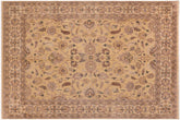 8x10 hand knotted Ziegler wool rug in tan and beige - Chic Ziegler Lily