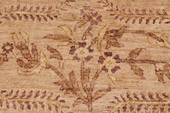 handmade Modern Kafkaz Tan Lt. Gold Hand Knotted RECTANGLE 100% WOOL area rug 8' x 10'