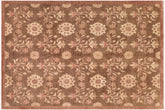 8x10 hand knotted modern wool rug in brown and tan - Chic Dominiqu