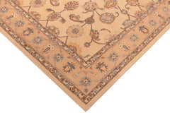 handmade Transitional Antique Beige Lt. Brown Hand Knotted RECTANGLE 100% WOOL area rug 8' x 10'