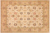 8x10 hand knotted Persian rug in beige and tan - Kashan Istanbul Dan