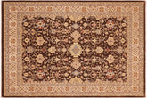 handmade Traditional Kafkaz Brown Beige Hand Knotted RECTANGLE 100% WOOL area rug 8x10