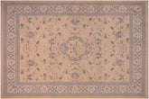 handmade Traditional Kafkaz Tan Beige Hand Knotted RECTANGLE 100% WOOL area rug 8x10