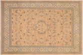 handmade Traditional Kafkaz Orange Beige Hand Knotted RECTANGLE 100% WOOL area rug 8x10