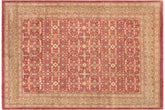 handmade Transitional Kafkaz Red Lt. Green Hand Knotted RECTANGLE 100% WOOL area rug 8' x 10'