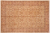 9x12 hand knotted Persian rug in gold and rose - Istanbul Elinor