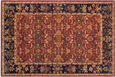 9x12 hand knotted Persian rug in aubergine and blue - Istanbul Noemi