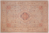 9x12 hand knotted Persian rug in blue and ivory - Istanbul Tonisha