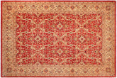 9x12 hand knotted Persian rug in rust and tan - Istanbul Mallory