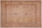 9x12 hand knotted Persian rug in tan and gold - Istanbul Tanisha