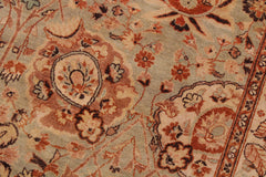 handmade Traditional Lt. Green Copper Hand Knotted RECTANGLE 100% WOOL area rug 9' x 12'