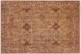 9x12 hand knotted Persian rug in green - Istanbul Kenya