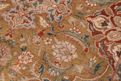 handmade Traditional Gold Rust Hand Knotted RECTANGLE 100% WOOL area rug 9' x 12'