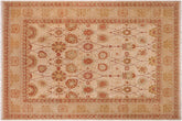9x12 hand knotted Persian rug in tan and gold - Istanbul Merle
