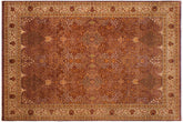 9x12 hand knotted Persian rug in brown and tan - Istanbul Deidre