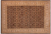 10x12 hand knotted Persian rug in brown and tan - Tabriz Istanbul Sheree