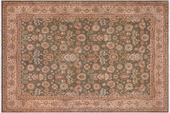 handmade Transitional Design Lt. Green Beige Hand Knotted RECTANGLE 100% WOOL area rug 9' x 12'
