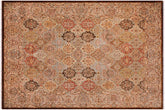 9x12 hand knotted Persian rug in brown and multicolor - Istanbul Marci