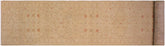 2x14 hand knotted modern wool runner rug in tan and brown - Coleen