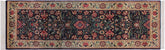 handmade Traditional Gohar Blue Beige Hand Knotted RUNNER 100% WOOL area rug 3' x 7'