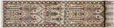 handmade Traditional Mahal Beige Gold Hand Knotted RUNNER 100% WOOL area rug 3' x 12'