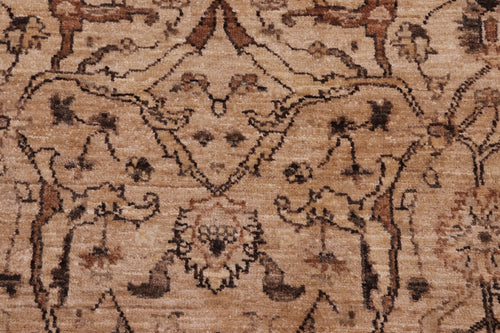 handmade Traditional Kafkaz Tan Gold Hand Knotted RECTANGLE 100% WOOL area rug 4x6