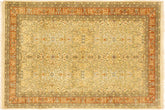 handmade Transitional Tabriz Beige Rust Hand Knotted RECTANGLE 100% WOOL area rug 4x6