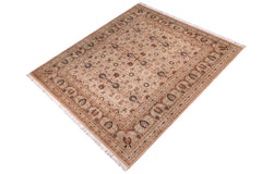 handmade Transitional New Asif Beige Green Hand Knotted RECTANGLE 100% WOOL area rug 9x12