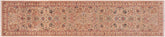 3x12 hand knotted Turkish wool runner in light gray and ivory - Istanbul George