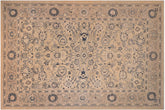 12x18 hand knotted Ziegler wool rug in brown and tan - Chic Ziegler Jerrie