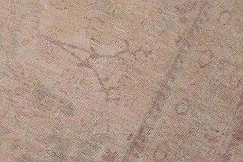 handmade Transitional Kafkaz Ivory Lt. Brown Hand Knotted RECTANGLE 100% WOOL area rug 12' x 15'