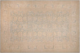 12x18 hand knotted transitional wool rug in green and tan - Chic Marlo Green/ Tan