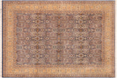 handmade Transitional Tabriz Blue Gold Hand Knotted RECTANGLE 100% WOOL area rug 10x14