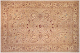 12x18 hand knotted Ziegler wool rug in tan - Oriental Ziegler Shirlee