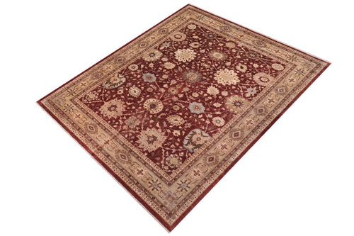 handmade Traditional Kafkaz Red Lt. Green Hand Knotted RECTANGLE 100% WOOL area rug 12x15