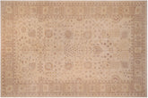 12x18 hand knotted Ziegler wool rug in tan - Chic Ziegler Geralyn