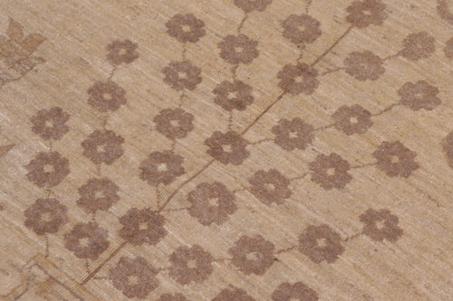 handmade Traditional Kafkaz Tan Tan Hand Knotted RECTANGLE 100% WOOL area rug 12x18
