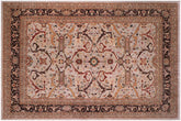 12x15 hand knotted Ziegler wool rug in gray and brown - Classic Ziegler Willena