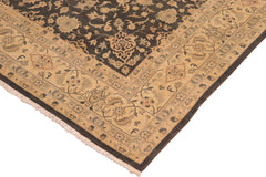 handmade Traditional Kafkaz Green Tan Hand Knotted RECTANGLE 100% WOOL area rug 10x14