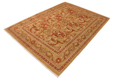 handmade Transitional Green Rust Hand Knotted RECTANGLE 100% WOOL area rug 10x14