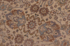 handmade Transitional Lahore Ivory Tan Hand Knotted GALLERY 100% WOOL area rug 6' x 12'