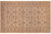 6x12 hand knotted Persian rug in ivory and tan - Istanbul Jerilyn