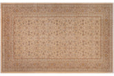 8x14 hand knotted Persian rug in ivory and tan - Istanbul Taina