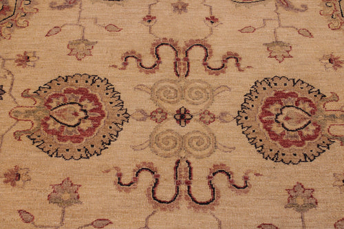 handmade Traditional Kafkaz Ivory Gold Hand Knotted RECTANGLE 100% WOOL area rug 6x9
