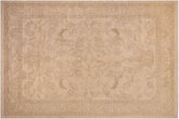 9x12 hand knotted Ziegler wool rug in beige and tan - Chic Ziegler Lennie