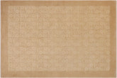 9x12 hand knotted modern wool rug in beige and brown - Modern Julieta